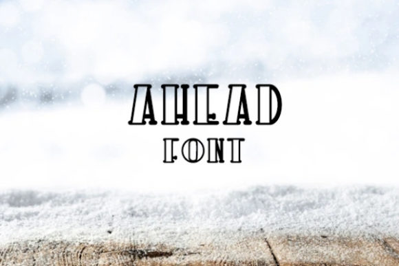 Ahead Display Font for Creative Product Design