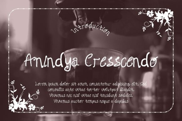Anindya Cresscendo: A Fun and Authentic Display Font for Crafters