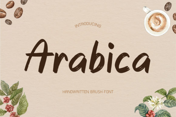 Arabica Font: Handwritten Charm for Digital Branding