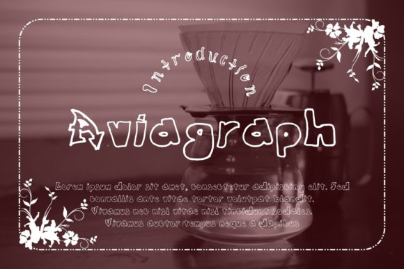 Aviagraph Font: A Display Typeface That Speaks to Creativity