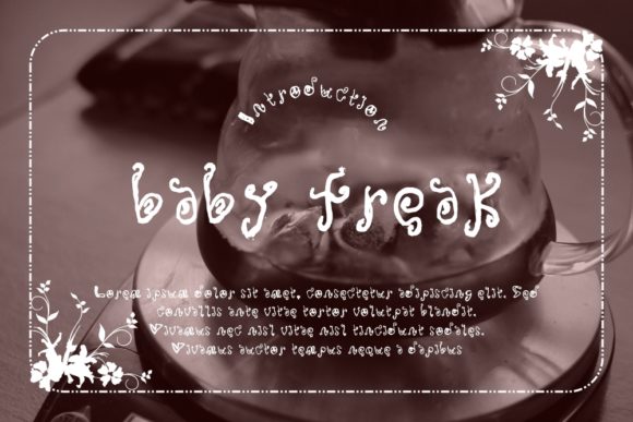Baby Freak Font for Creative Makers and Branding Projects