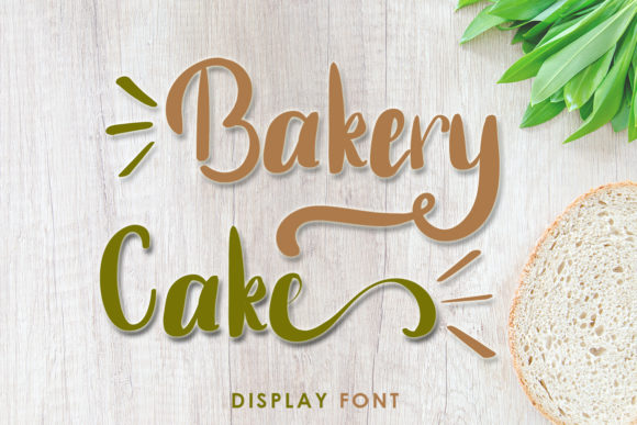 Bakery Cake Font for Beautiful Handmade Designs