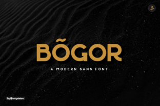 Bogor Font: A Strong and Clean Display Typeface for Creative Campaigns