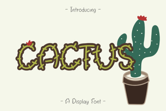 Cactus Font: A Quirky Display Typeface for Authentic Editorial Design
