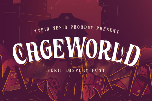 Cageworld Font Review: A Vintage Display Typeface for Creative Branding