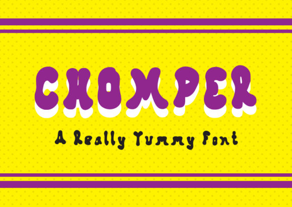 Chomper Font: A Playful Display Typeface for Web Design