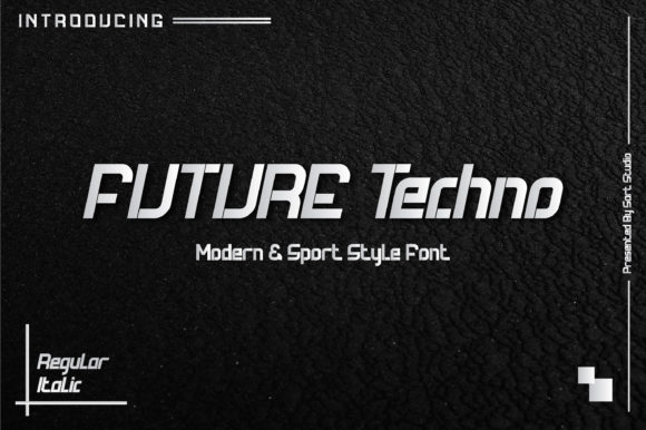 Future Techno Font: A Playful Display Typeface for Creative Projects