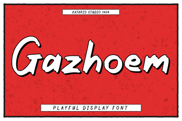 Gazhoem Font: A Handcrafted Display Typeface for Editorial Design