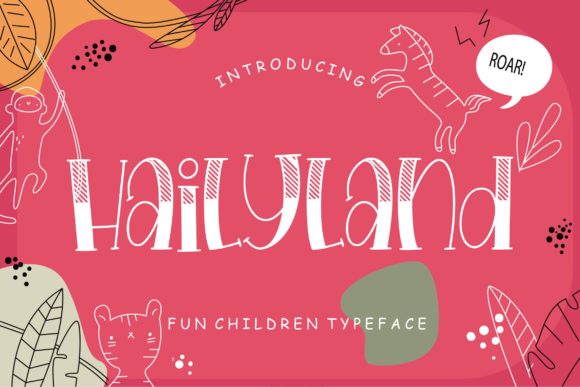 Hailyland Display Font for Engaging Digital Branding