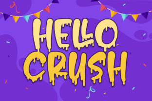 Hello Crush Font: A Playful Display Typeface for Halloween Campaigns