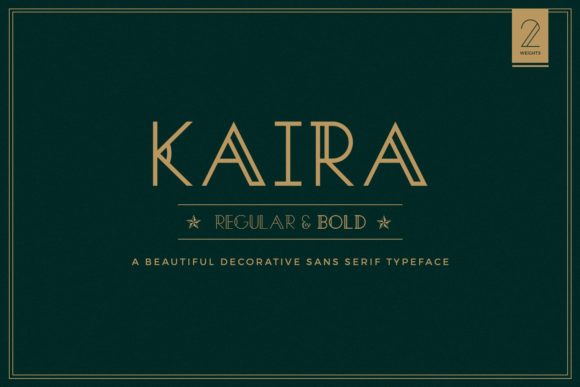 Kaira Display Font for Editorial Design