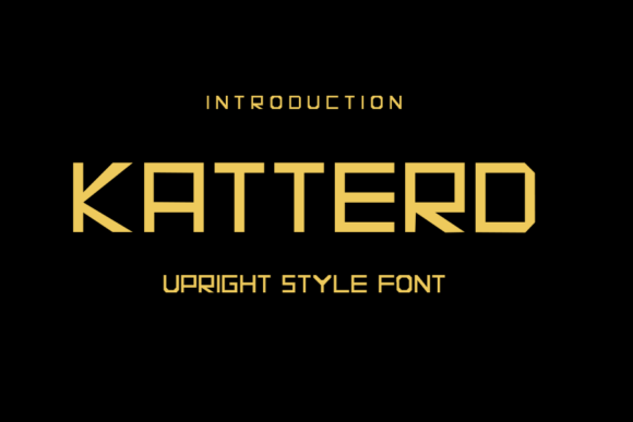 Katterd Display Font for Creative Makers and Designers