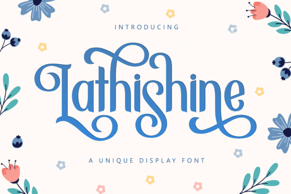 Lathishine Font for Stylish Branding and Display Projects