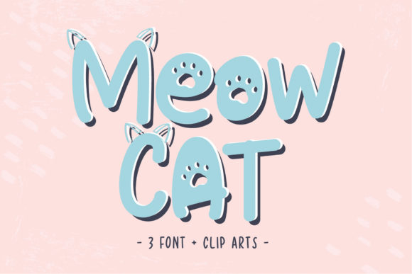 Meow Cat Font for Modern Web Design and Branding