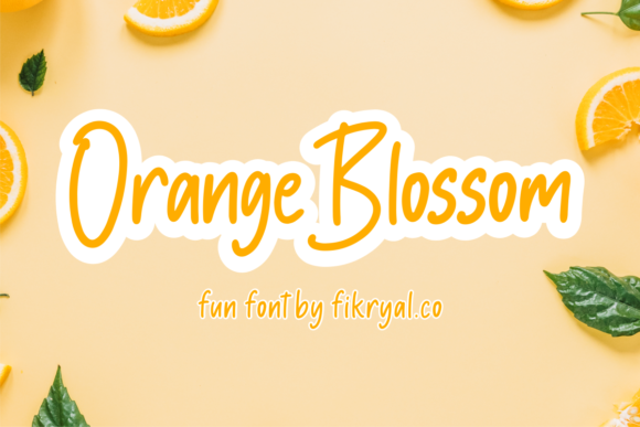 Orange Blossom Font: A Display Typeface for Creative Publishing