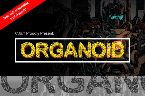 Organoid Font: A Playful Display Typeface for Marketers