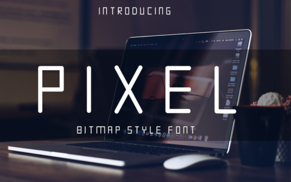 Pixel Display Font for Editorial Design