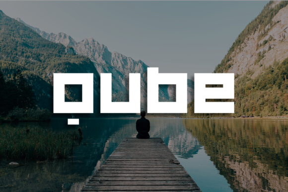 Qube Font: A Playful Display Typeface for Creative Branding