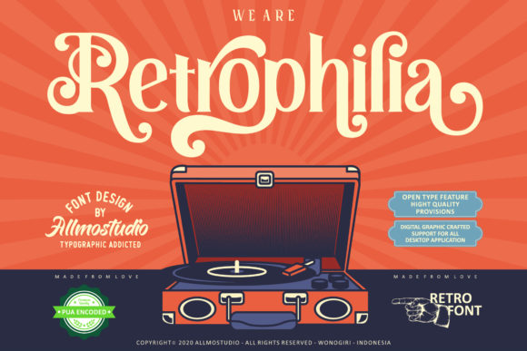 Retrophilia Font: A Playful Nostalgic Touch for Business Branding