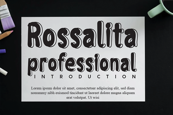 Rossalita Font: A Bold Display Typeface for Campaign Designers