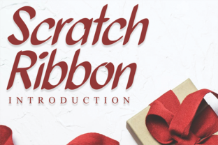 Scratch Ribbon Font: A Caring Touch for Your Brand