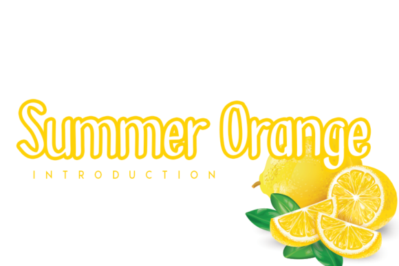 Summer Orange Font: A Joyful Typeface for Editorial Design