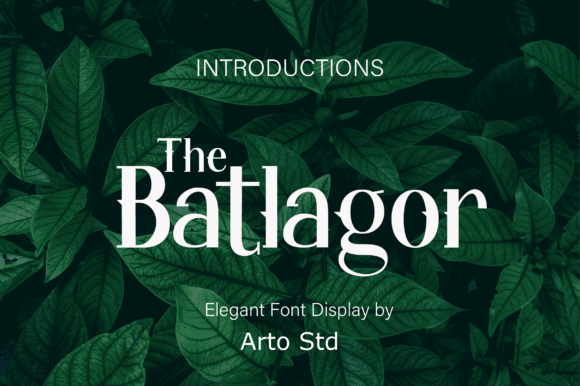 The Batlagor: A Vintage Display Font for Editorial Excellence