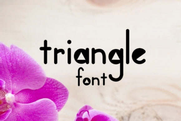 Triangle Display Font for Elegance in Campaign Design